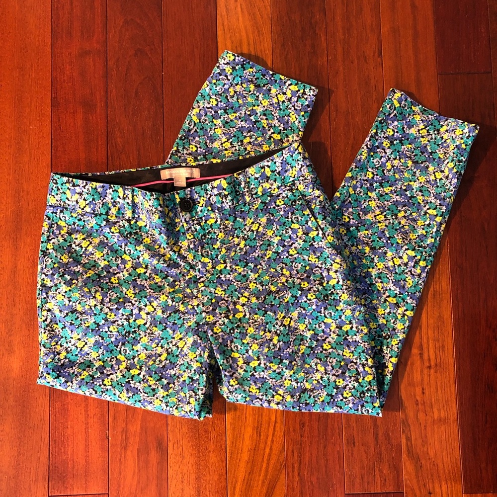 Banana Republic Floral Hampton Pant, Size: 4